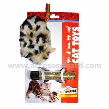 Topo maculato con catnip